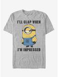 Minions Clap When Impressed T-Shirt, ATH HTR, hi-res