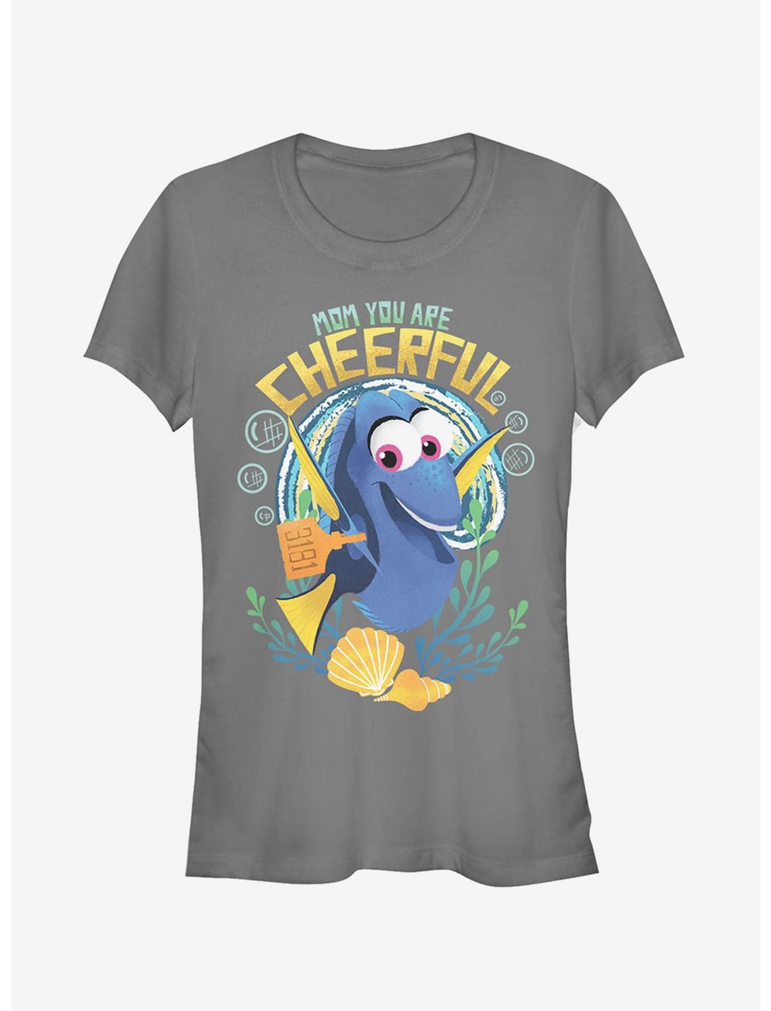 Disney Pixar Finding Dory Cheerful Mom Girls T-Shirt, CHARCOAL, hi-res