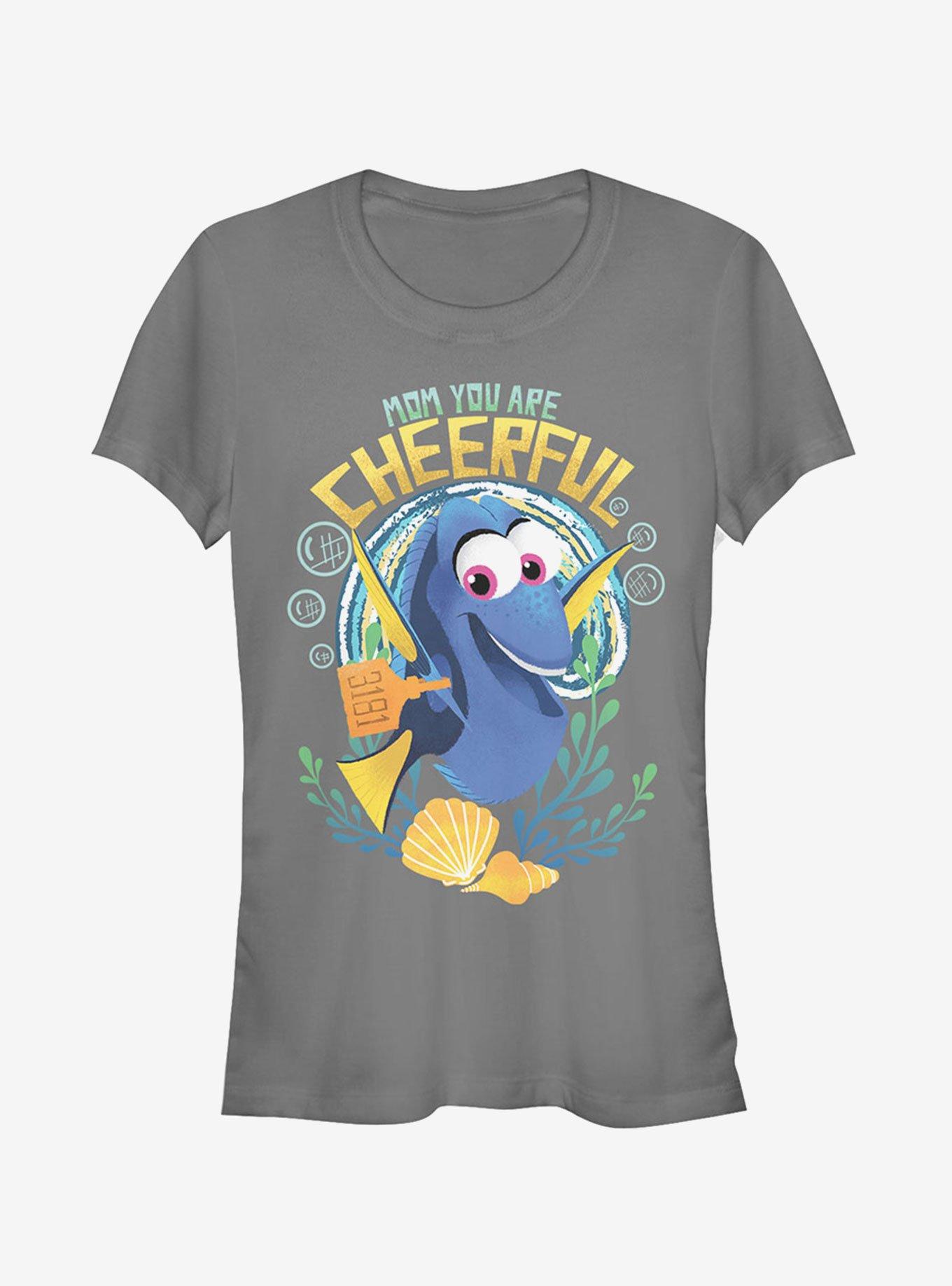 Disney Pixar Finding Dory Cheerful Mom Girls T-Shirt, CHARCOAL, hi-res