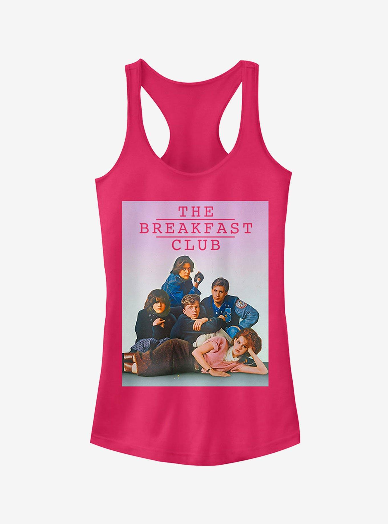 The Breakfast Club Iconic Detention Pose Girls Tank Top, RASPBERRY, hi-res