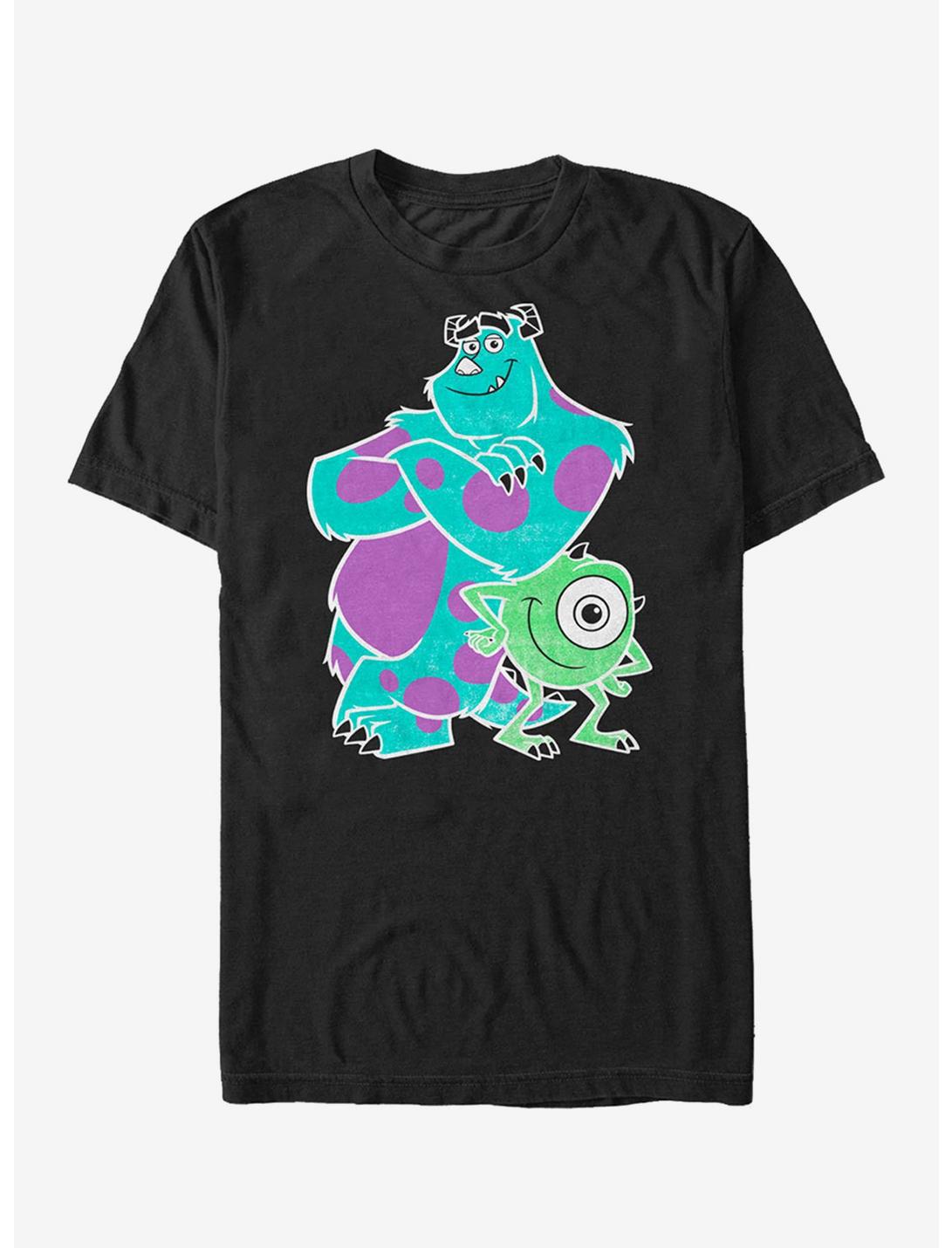 Disney Pixar Monsters Inc Sulley Mike Buds T-Shirt, BLACK, hi-res