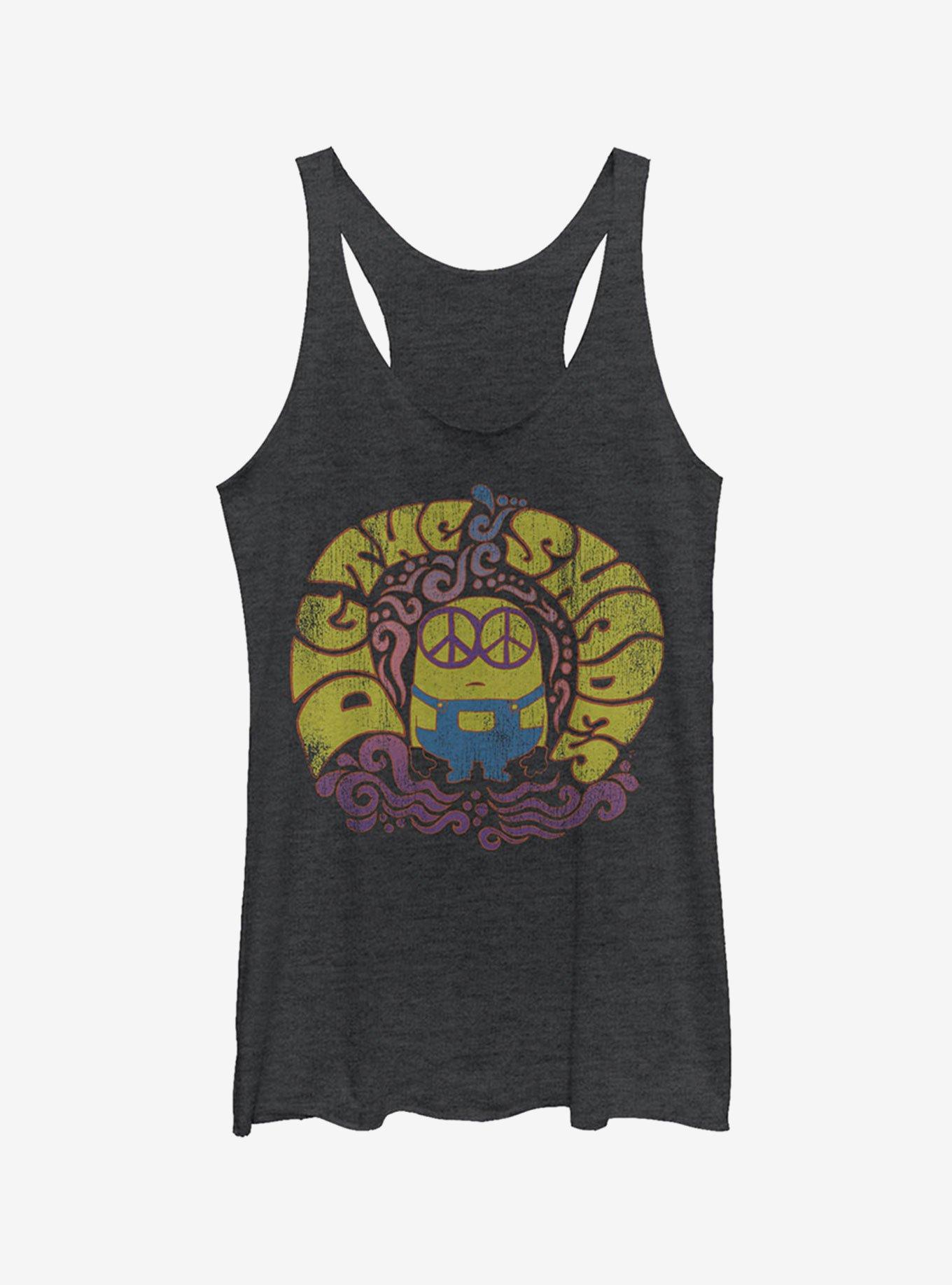 Minion Groovy Shades Girls Tank Top, BLK HTR, hi-res