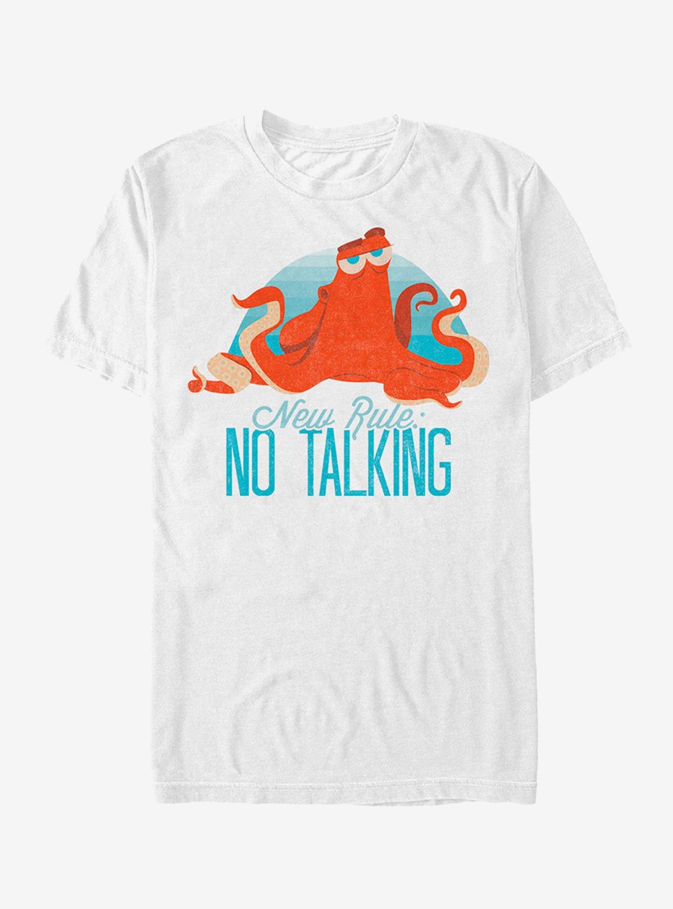 Disney Pixar Finding Dory Hank No Talking Rule T-Shirt, WHITE, hi-res