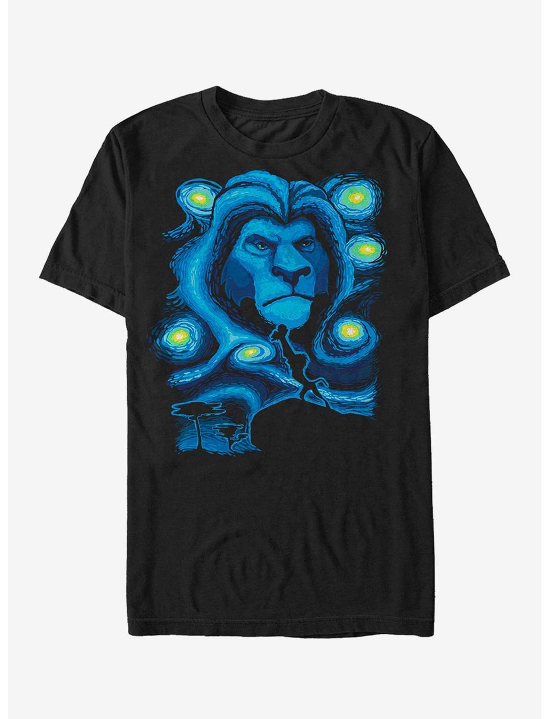 Disney Lion King Starry Night Mufasa T-Shirt, BLACK, hi-res