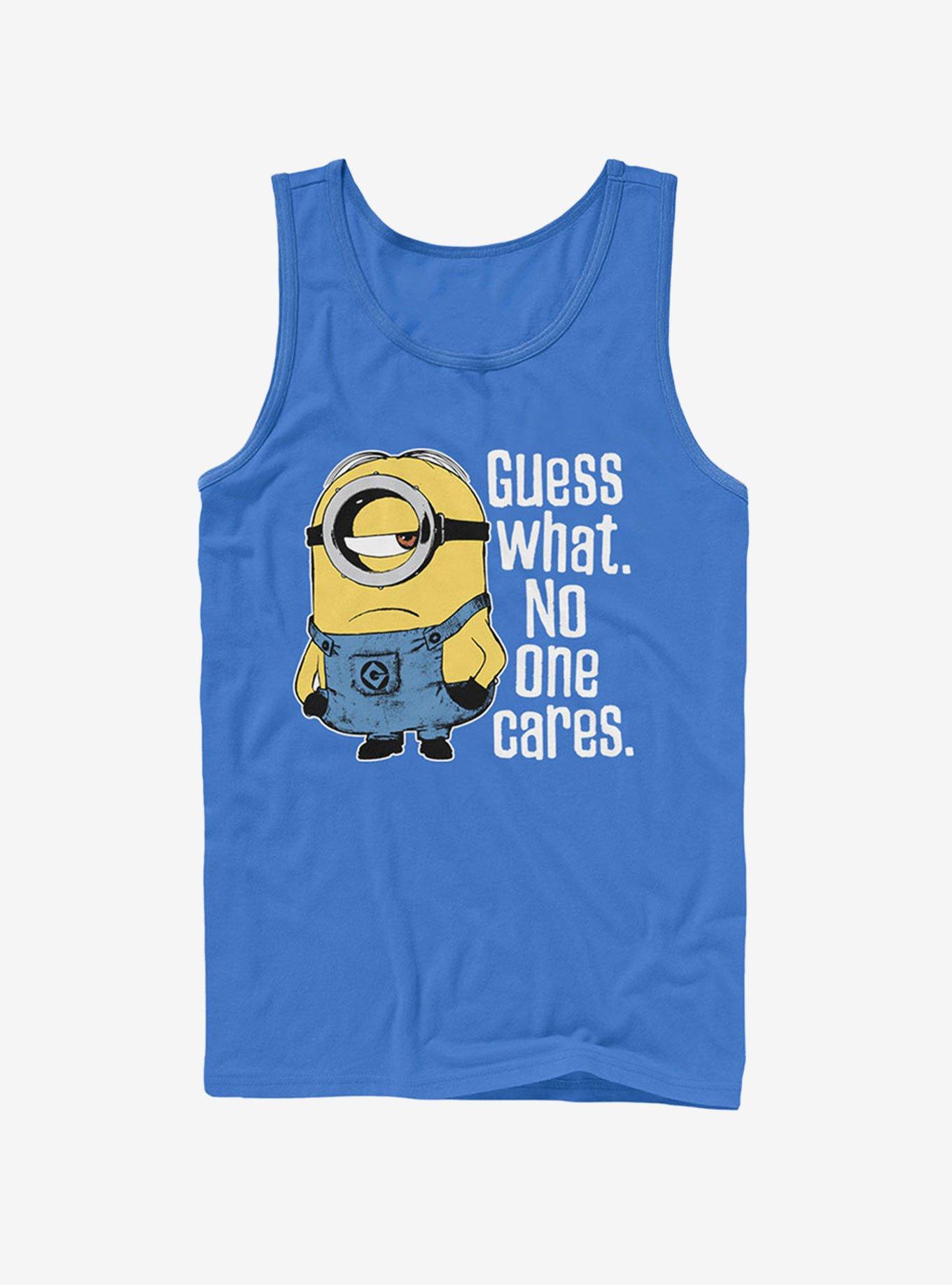 Minion No One Cares Tank Top