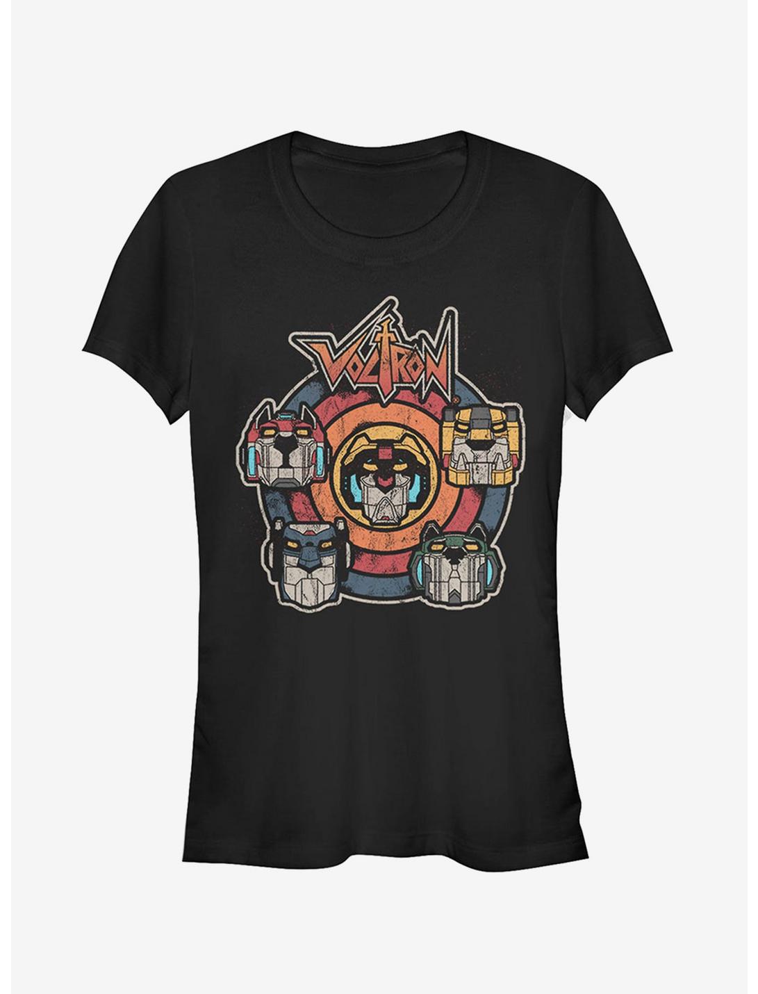 Voltron Retro Lion Target Girls T-Shirt, BLACK, hi-res