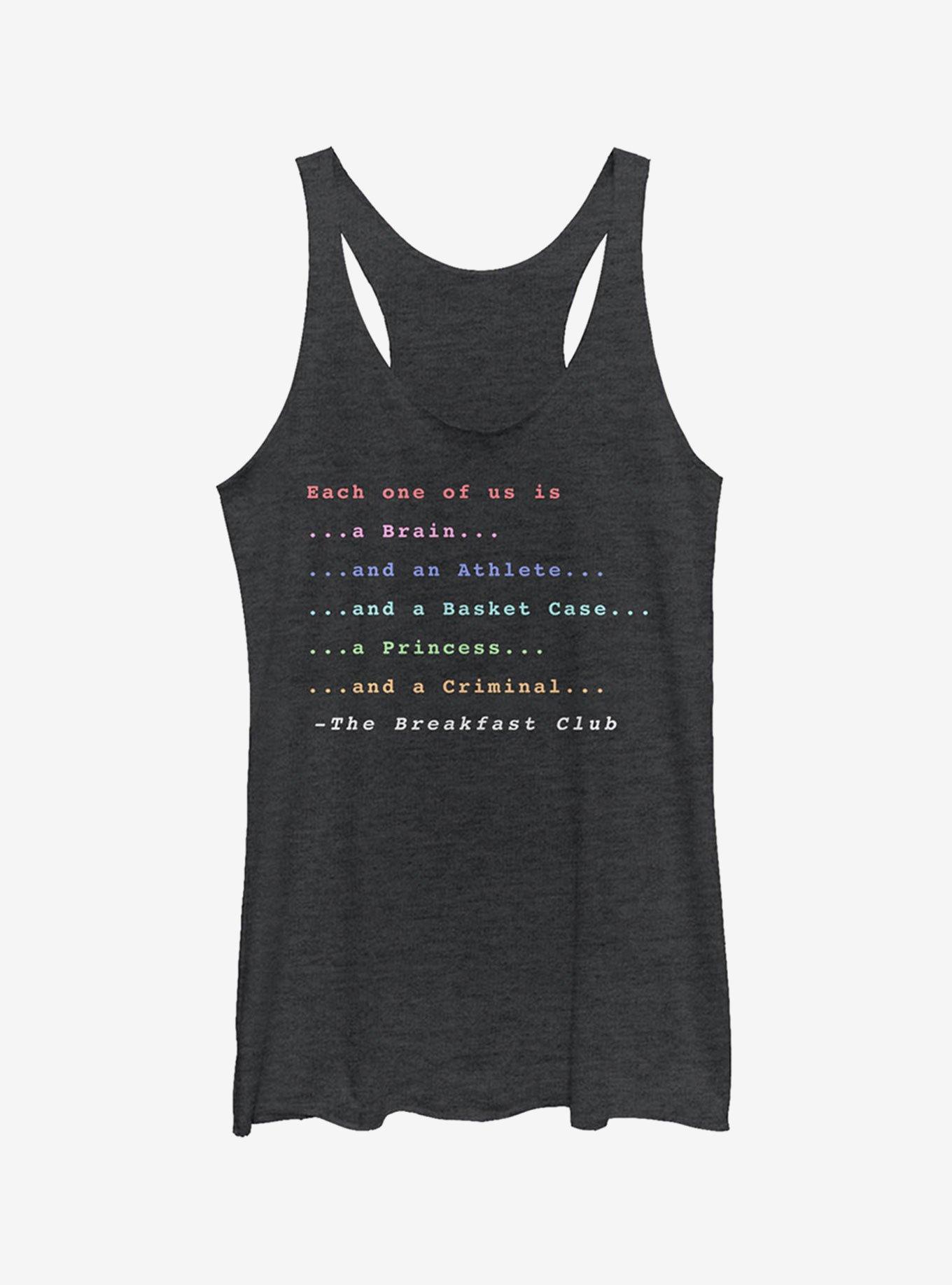 The Breakfast Club Each One Of Us Stereotype Girls Tank Top, BLK HTR, hi-res