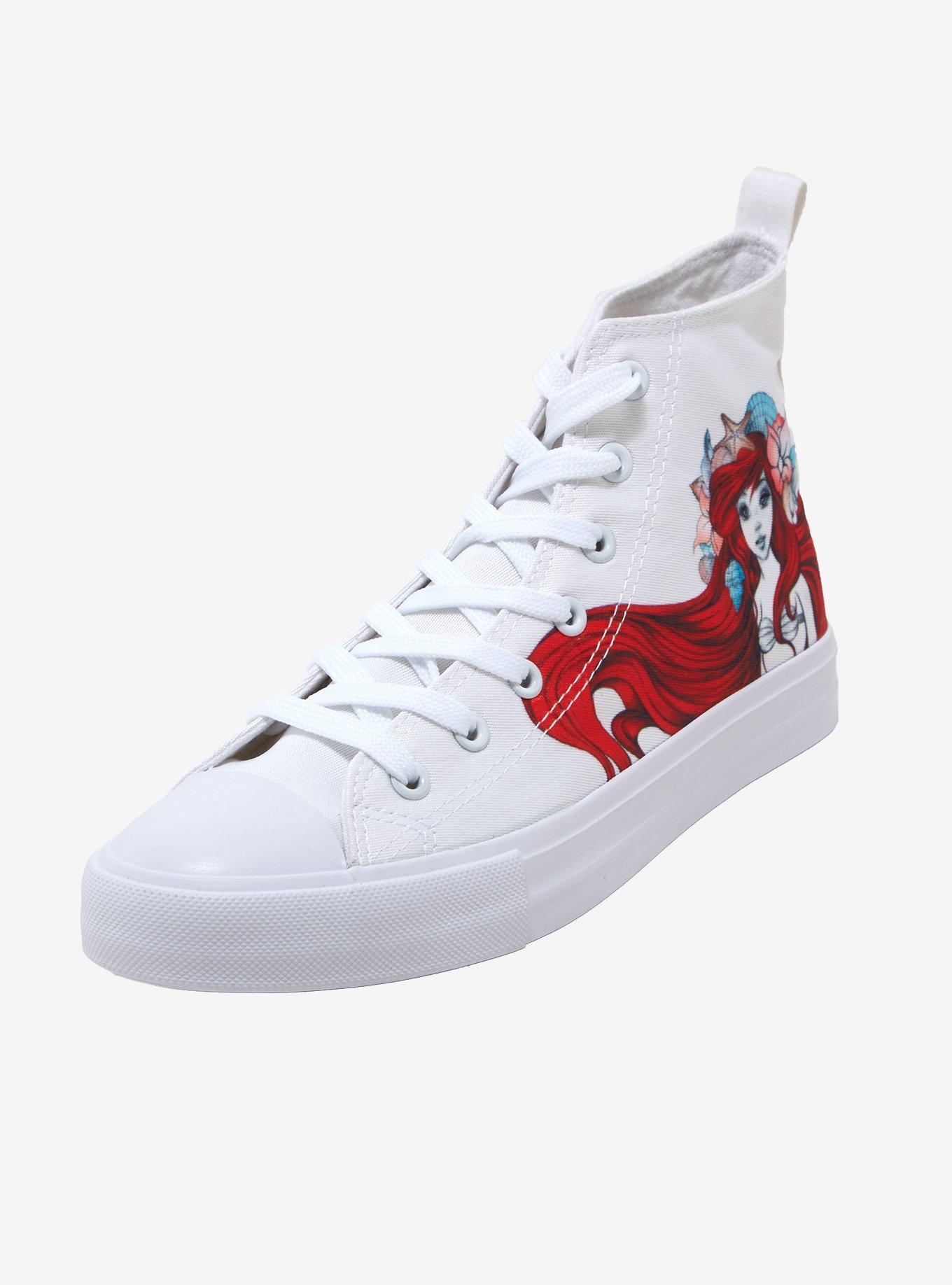 Disney The Little Mermaid Ariel Sketch Hi-Top Sneakers Hot Topic