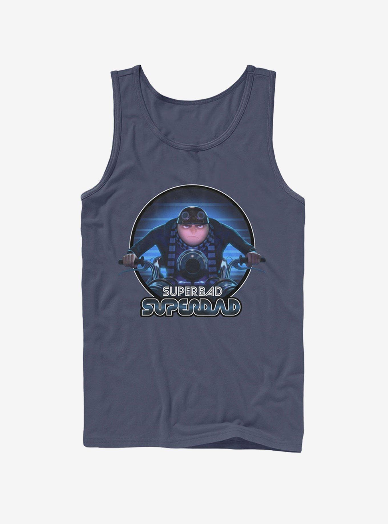 Minion Superbad Super Dad Tank Top