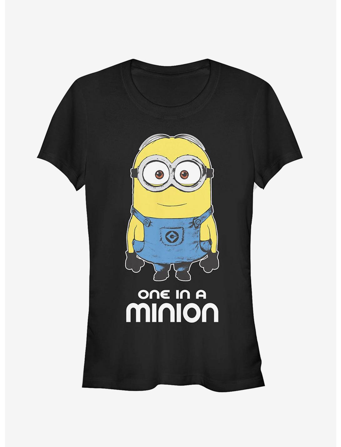 Minion One in Minion Girls T-Shirt, BLACK, hi-res