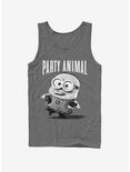 Minion Party Animal Tank Top, CHARCOAL, hi-res
