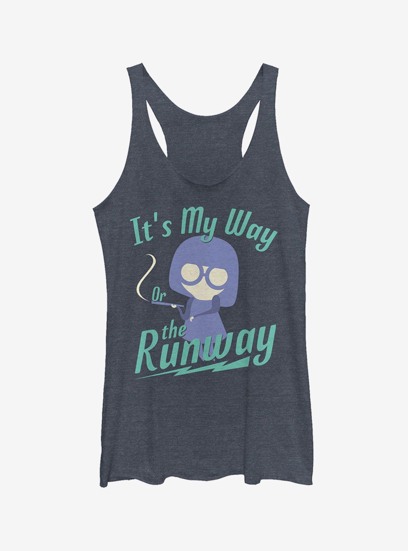 Disney Pixar The Incredibles Edna Mode My Way Girls Tank Top, NAVY HTR, hi-res