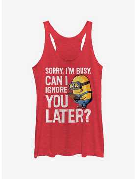 Minion Ignore You Later Girls Tank Top, , hi-res
