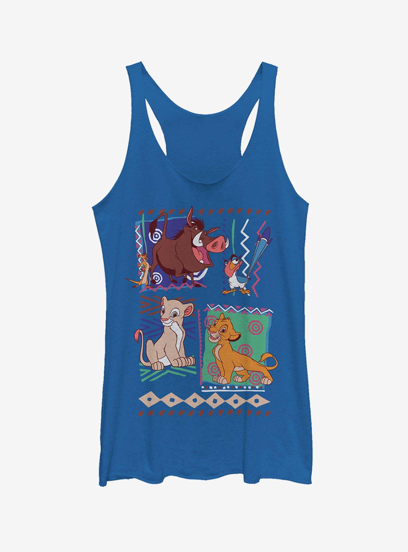 Disney Lion King Retro 90's Savannah Friends Girls Tank Top, ROY HTR, hi-res