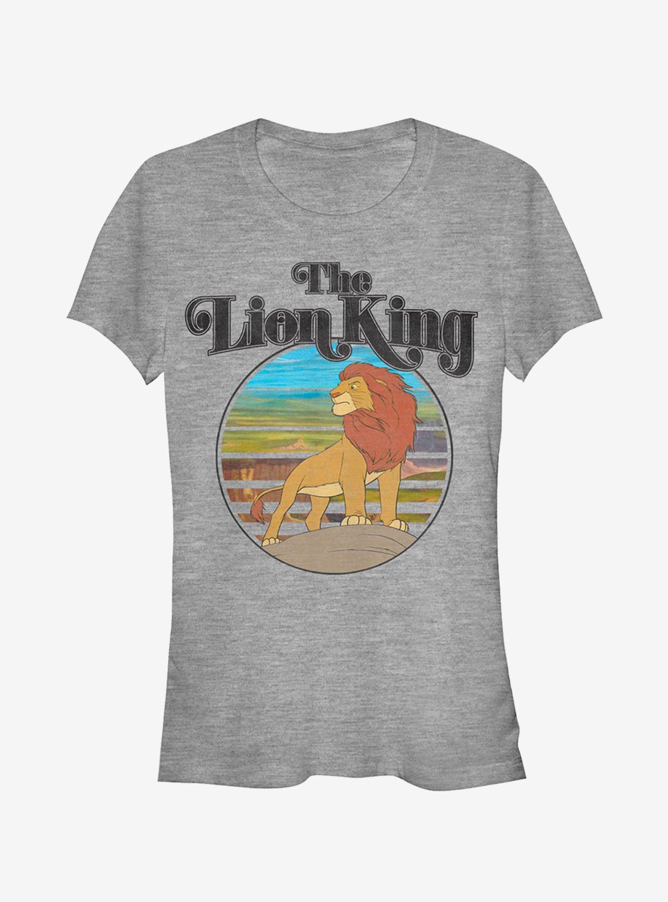 Disney Lion King Retro Logo Scene Girls T-Shirt, ATH HTR, hi-res