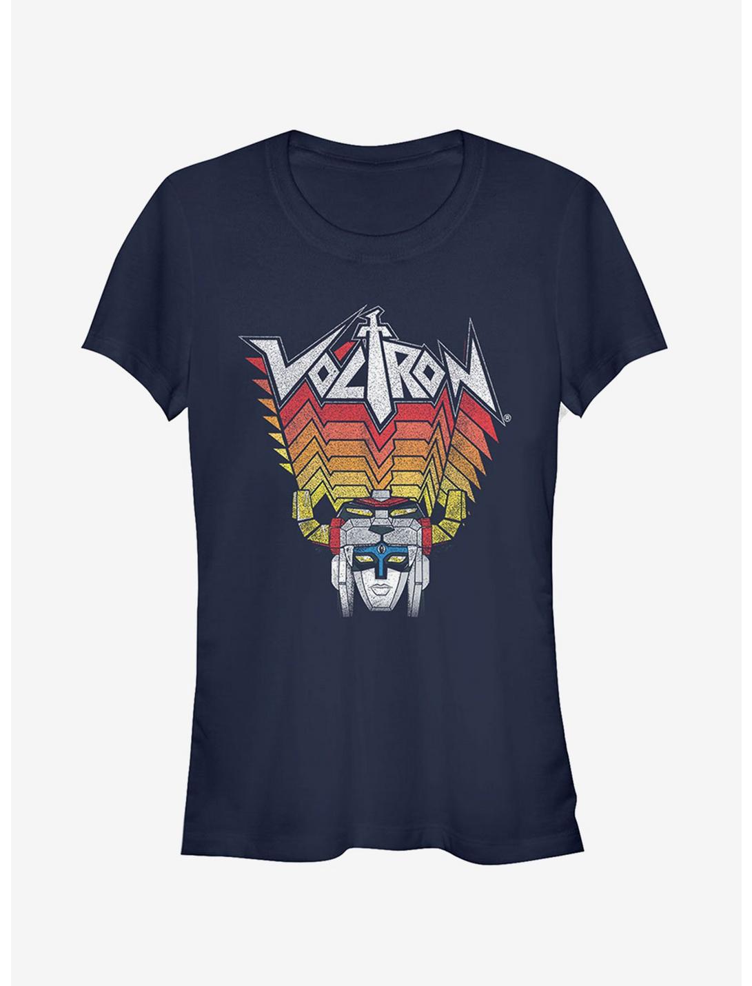 Voltron Robot Stripes Girls T-Shirt, NAVY, hi-res