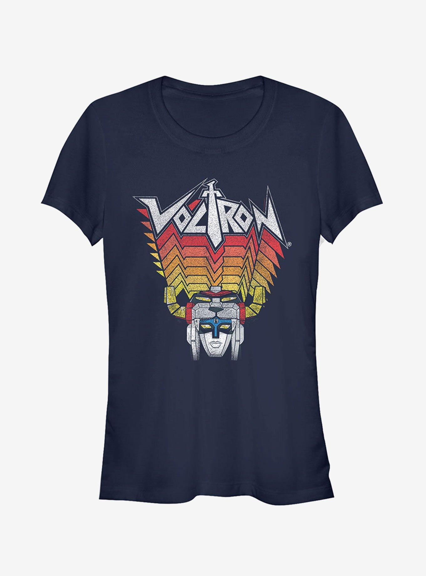 Voltron Robot Stripes Girls T-Shirt, NAVY, hi-res