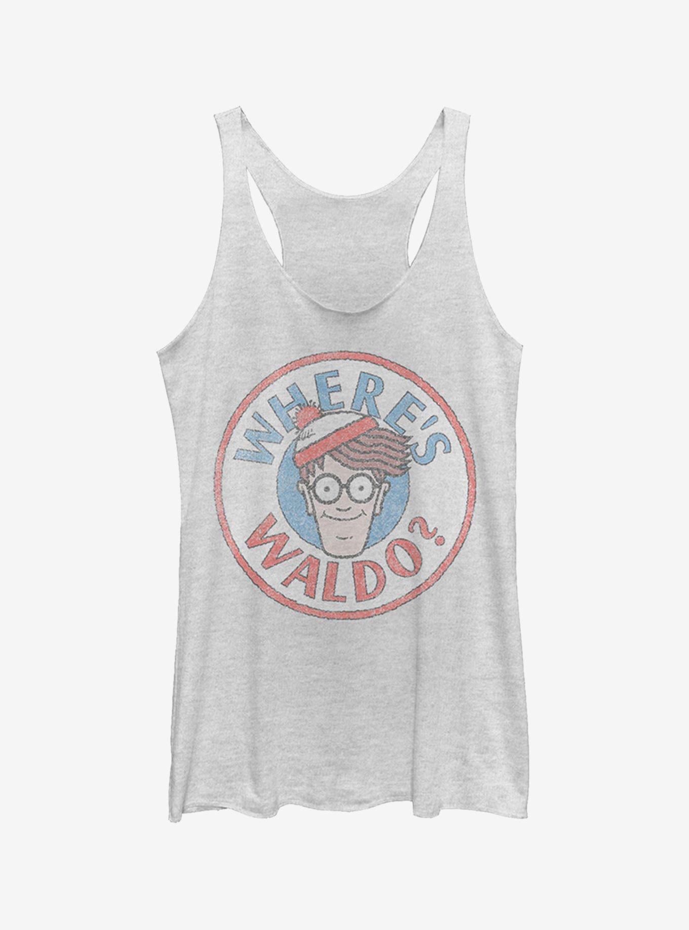 Where's Waldo Retro Character Circle Girls Tank Top, , hi-res