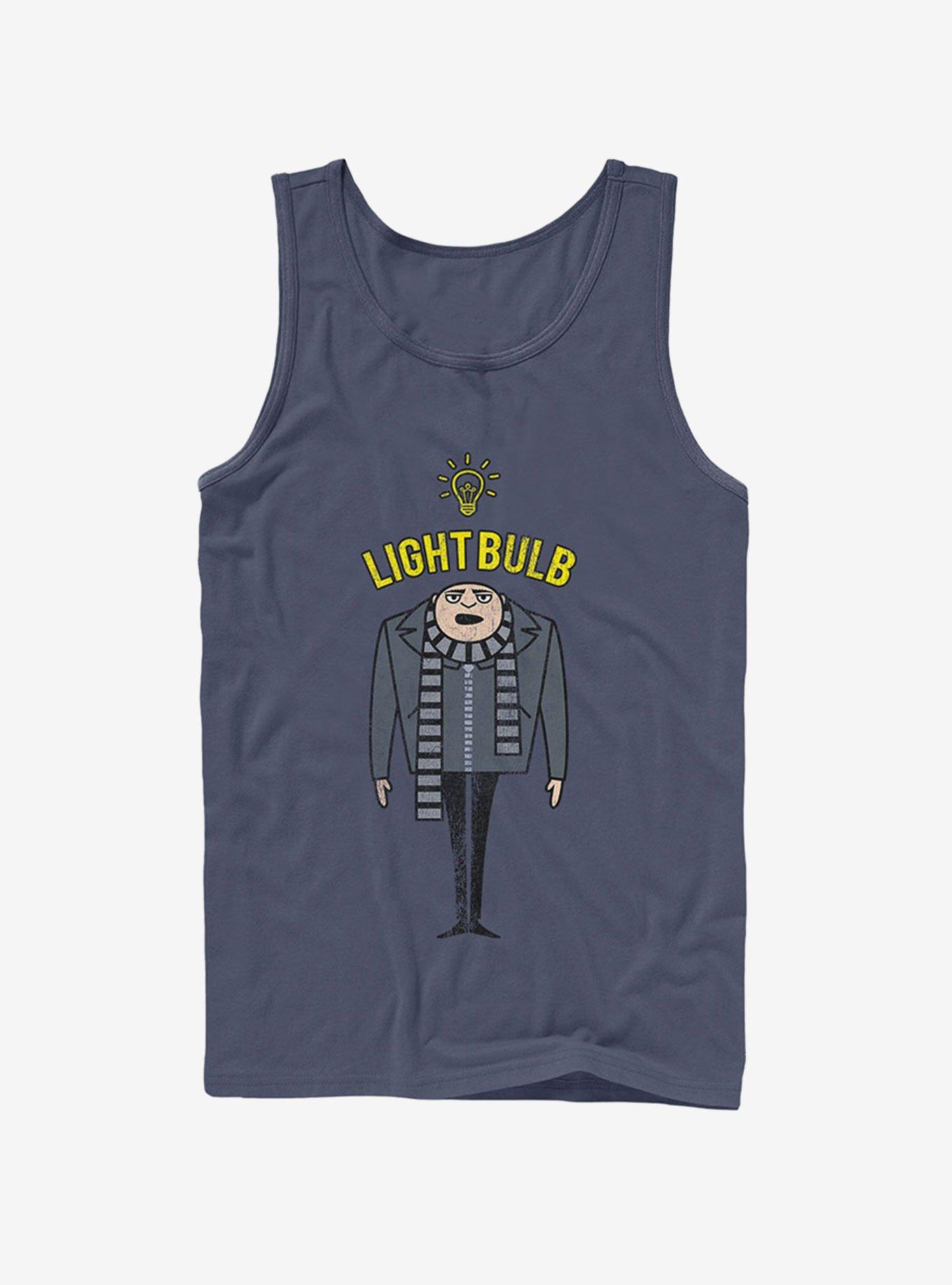 Minion Gru Lightbulb Tank Top, NAVY, hi-res