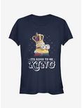 Minion Good to Be King Girls T-Shirt, NAVY, hi-res