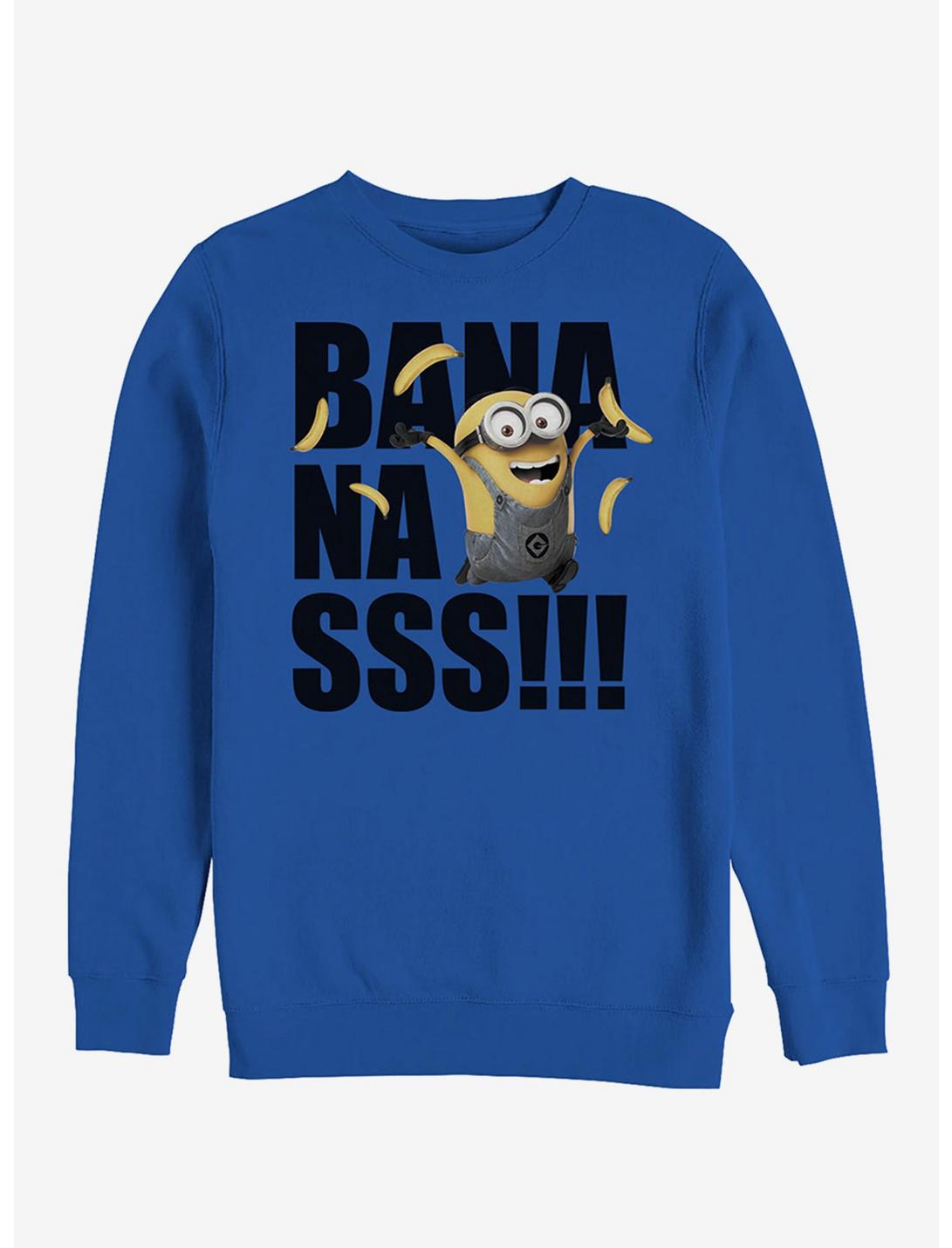Minion Bananas Forever Sweatshirt, ROYAL, hi-res