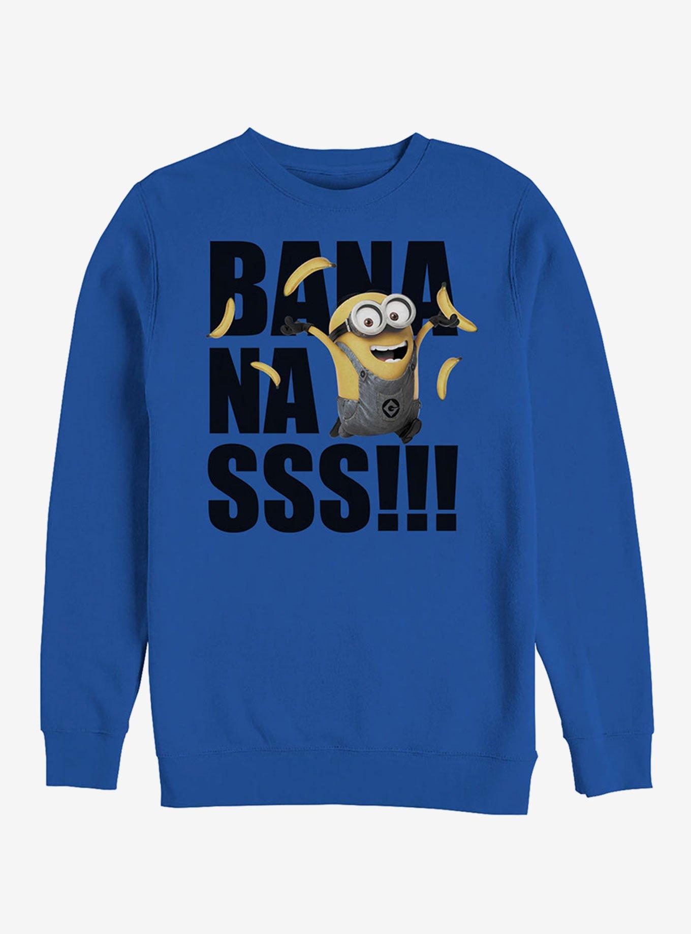 Minion Bananas Forever Sweatshirt, ROYAL, hi-res