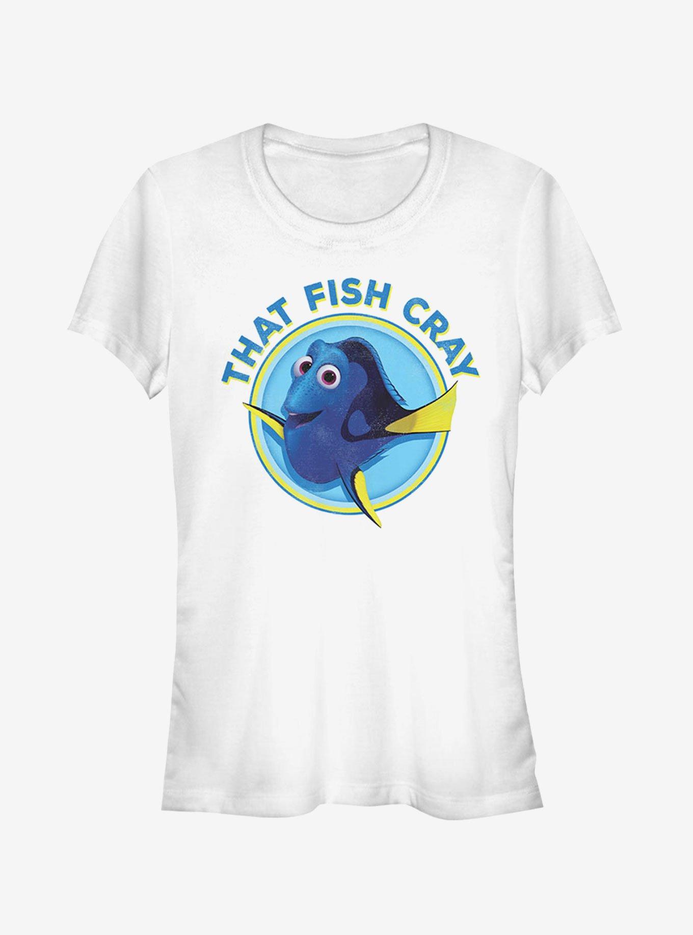 Disney Pixar Finding Dory Cray Fish Circle Girls T-Shirt, WHITE, hi-res