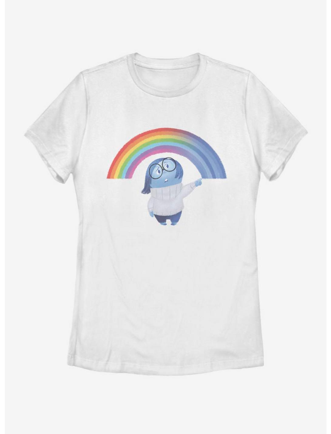 Disney Pixar Inside Out Sadness Rainbow Girls T-Shirt, WHITE, hi-res