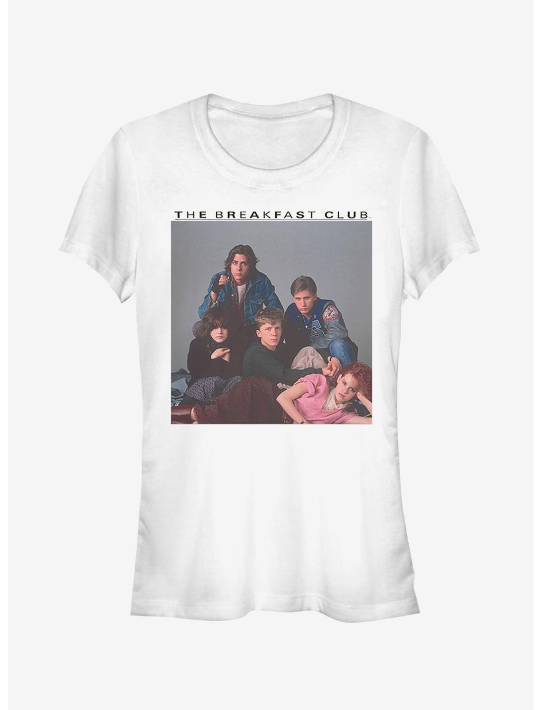 The Breakfast Club Detention Group Pose Girls T-Shirt, WHITE, hi-res