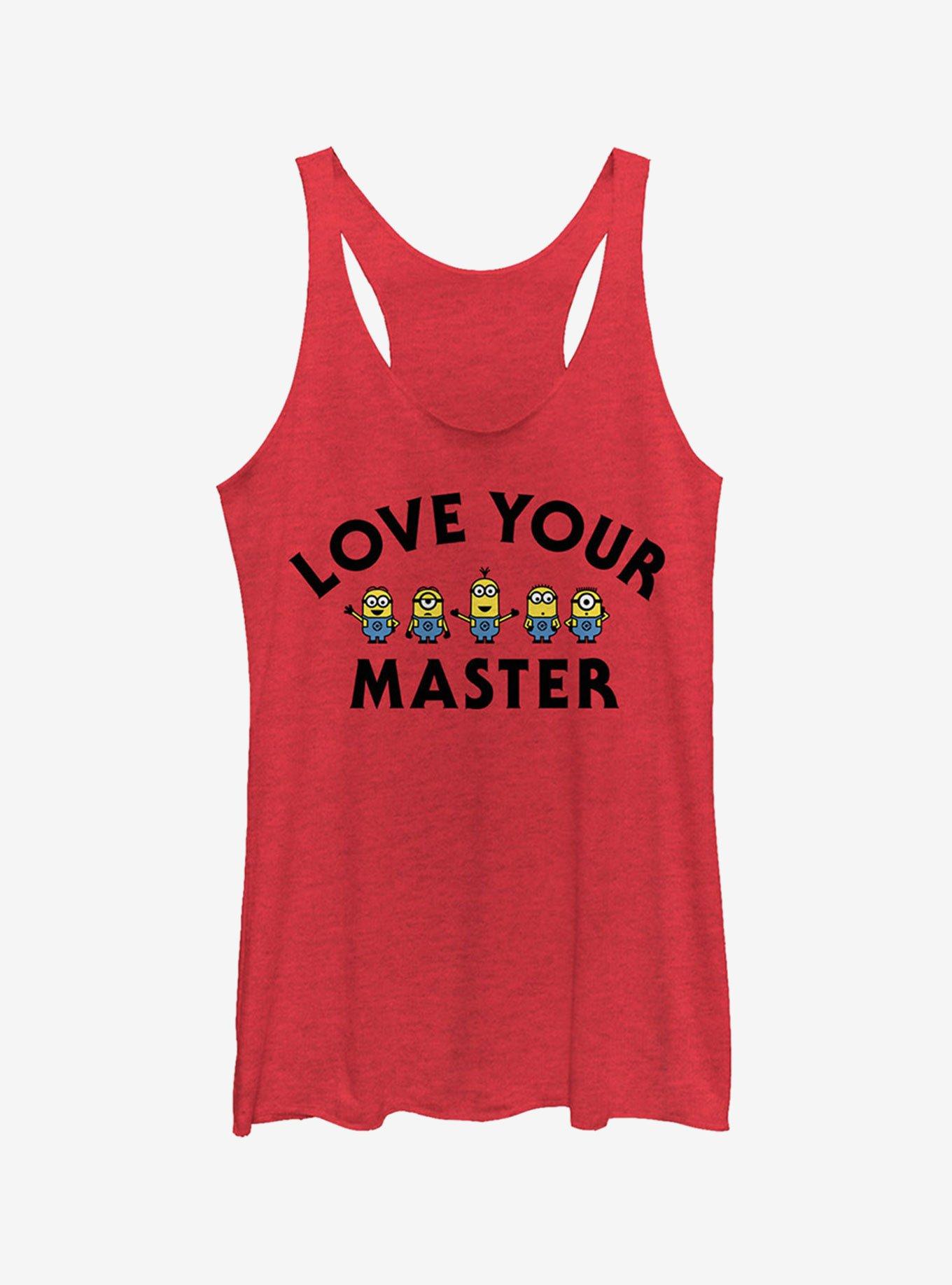 Minion Love Master Girls Tank Top, RED HTR, hi-res