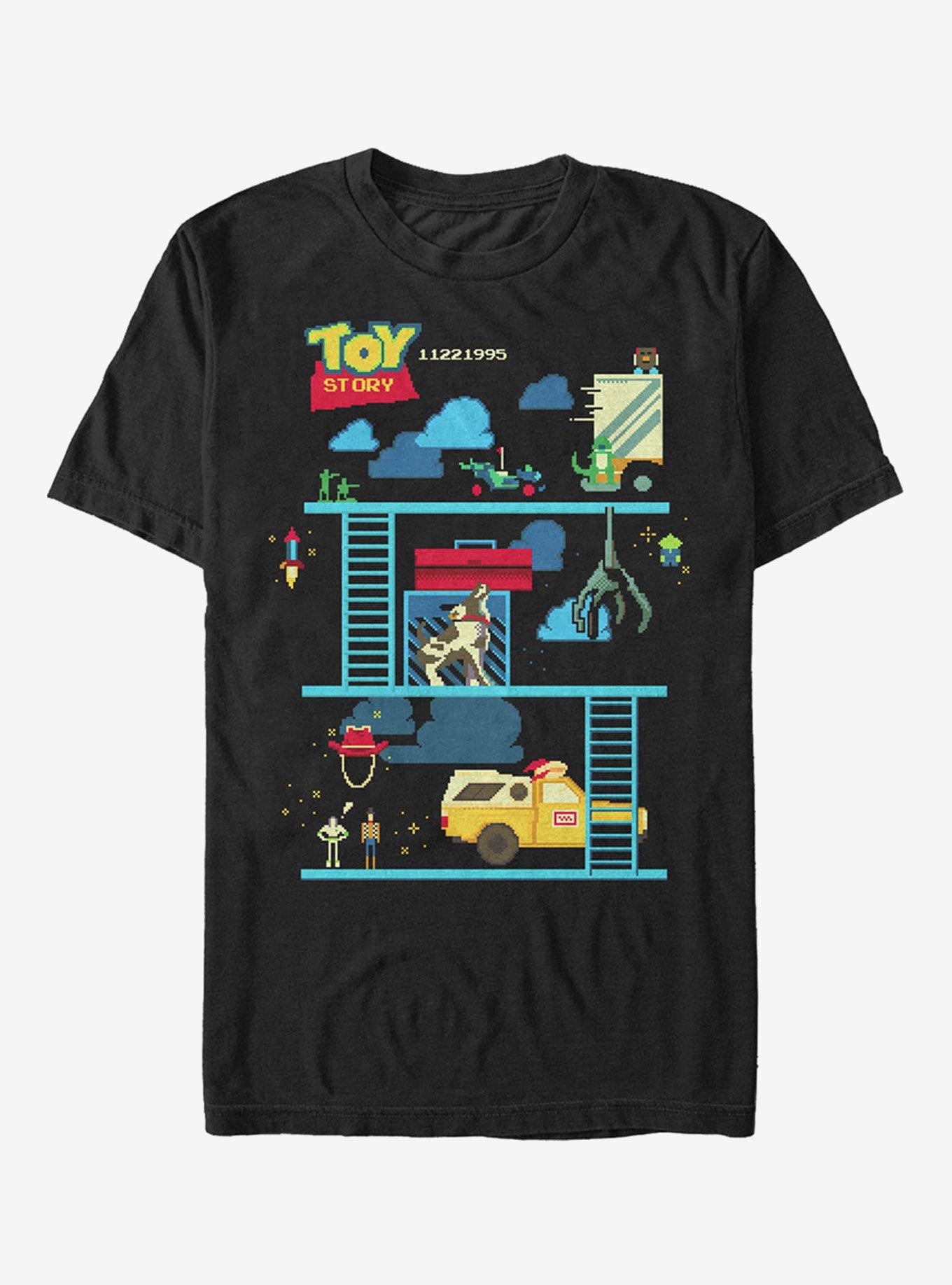 Disney Pixar Toy Story Video Game High Score T-Shirt, BLACK, hi-res