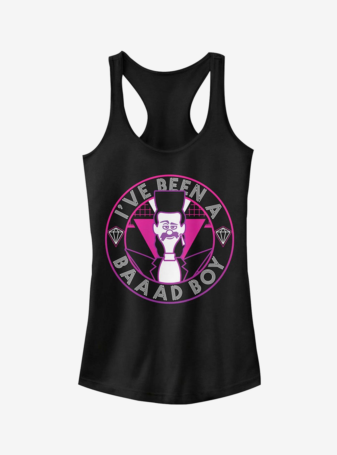 Minion Balthazar Bad Boy Catchphrase Girls Tank Top, BLACK, hi-res