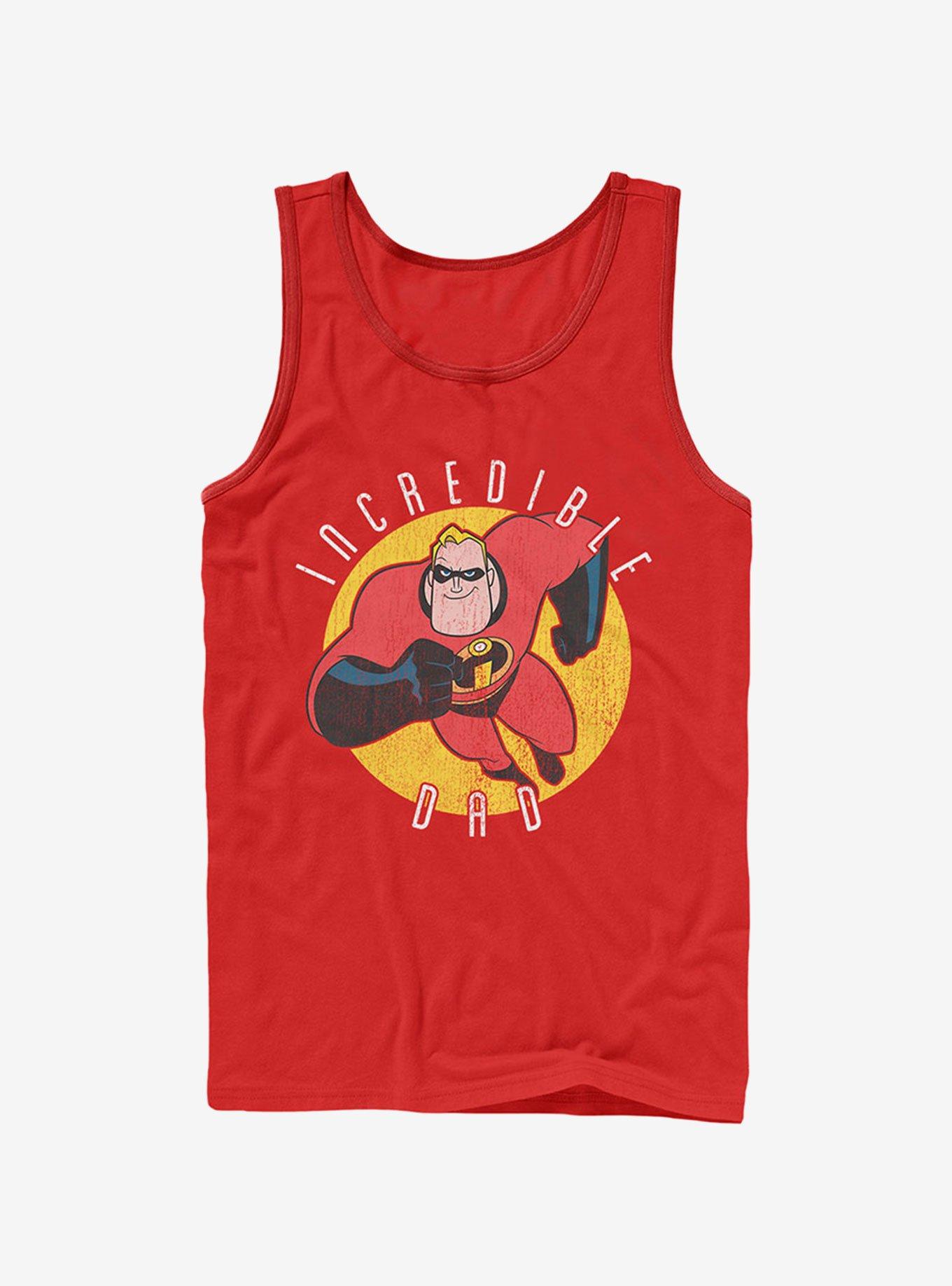 Disney Pixar The Incredibles Pixar The Incredibles Incredible Dad Tank Top, RED, hi-res