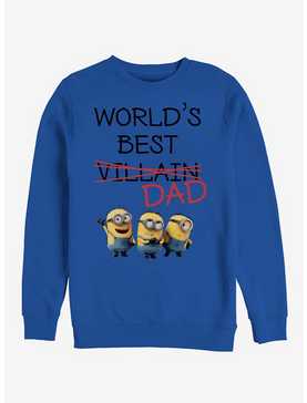 Minions World's Best Villain Dad Sweatshirt, , hi-res