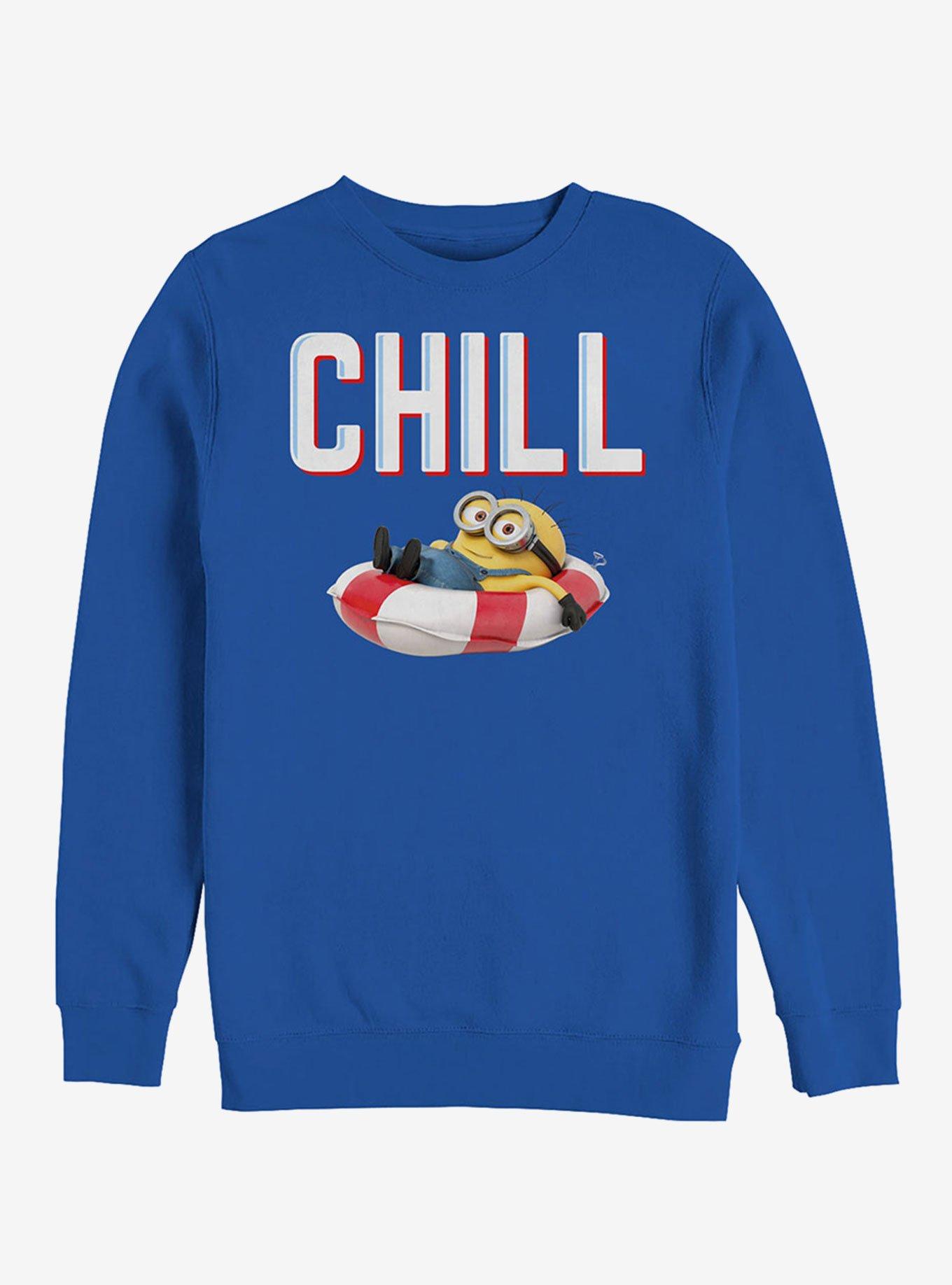 Minions Chill Floatie Sweatshirt, ROYAL, hi-res