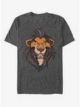 Disney Lion King Scar Decorative Mane T-Shirt, CHAR HTR, hi-res
