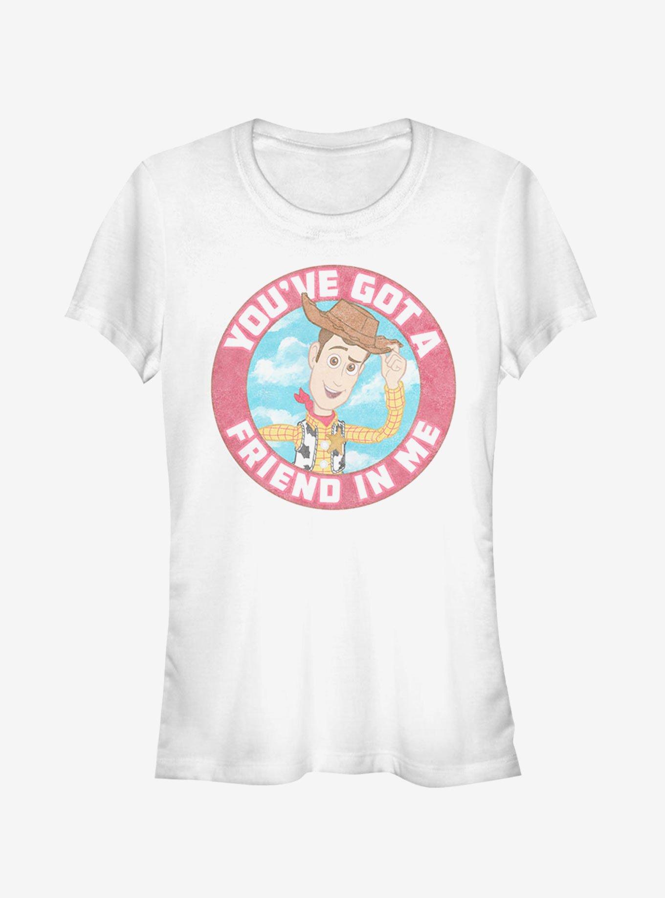 Disney Pixar Toy Story Friend in Me Woody Circle Girls T-Shirt, WHITE, hi-res