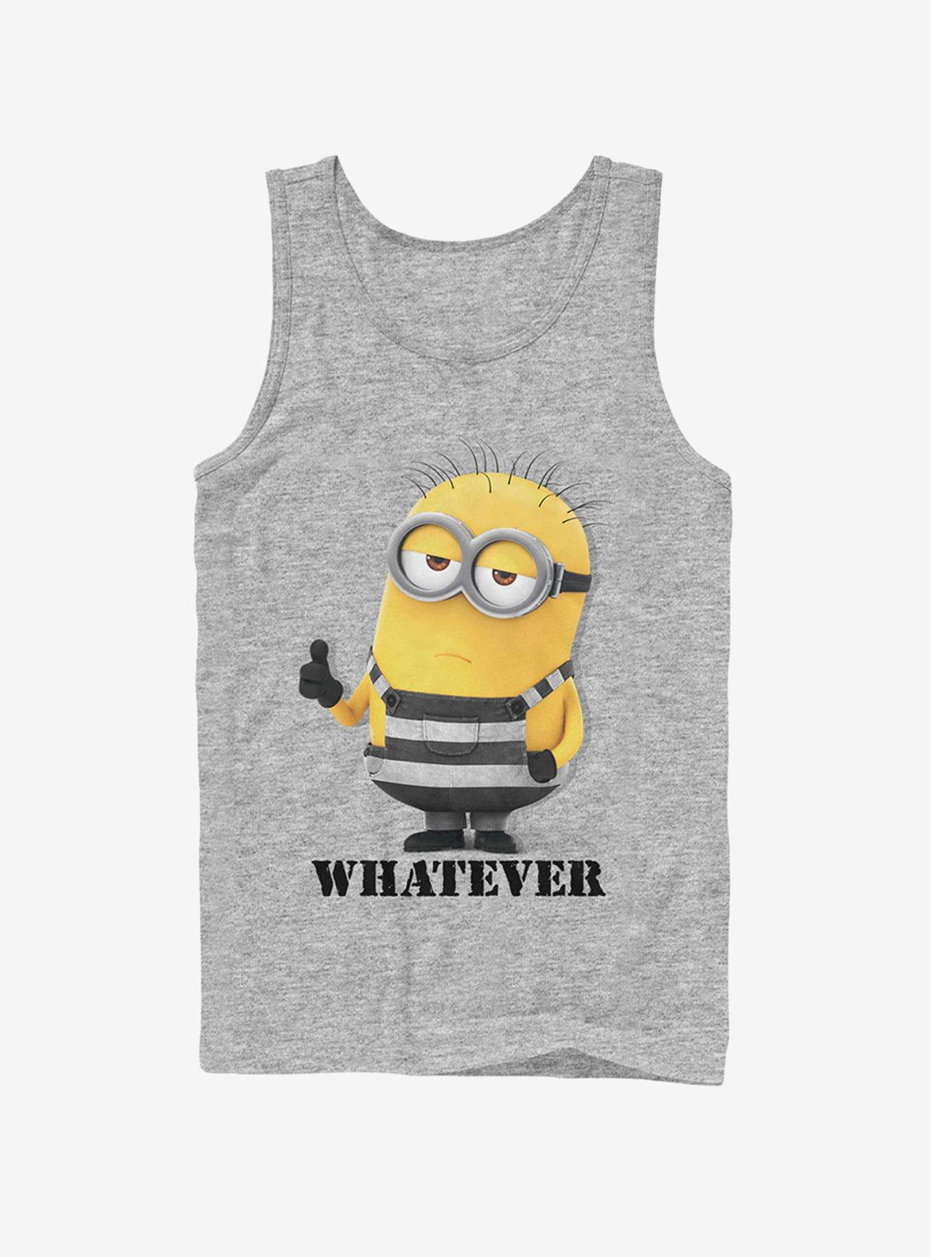 Minion Whatever Prisoner Tank Top, ATH HTR, hi-res