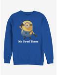 Minion Mr. Good Times Sweatshirt, ROYAL, hi-res