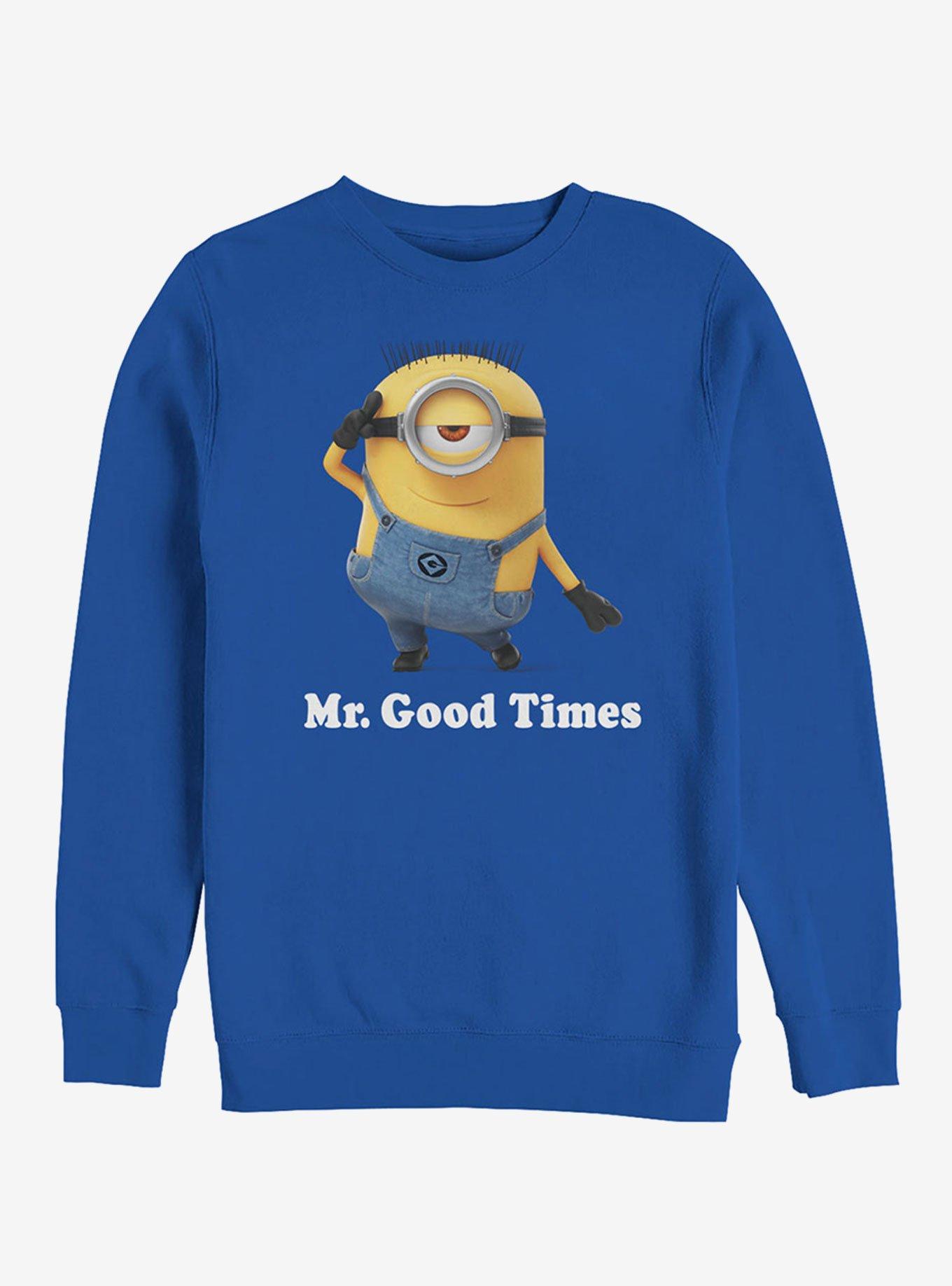 Minion Mr. Good Times Sweatshirt, ROYAL, hi-res