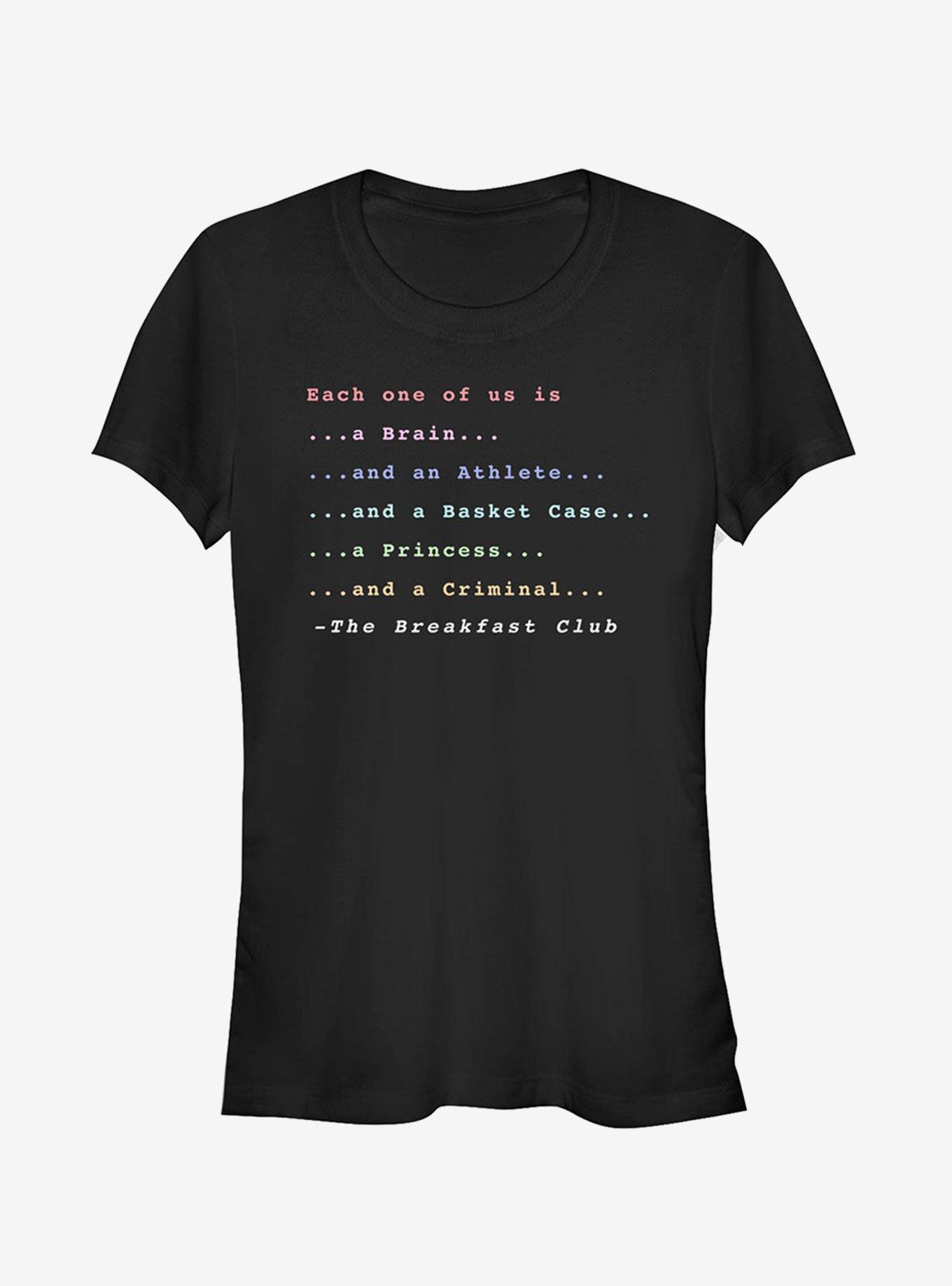 The Breakfast Club Each One Of Us Stereotype Girls T-Shirt - BLACK ...