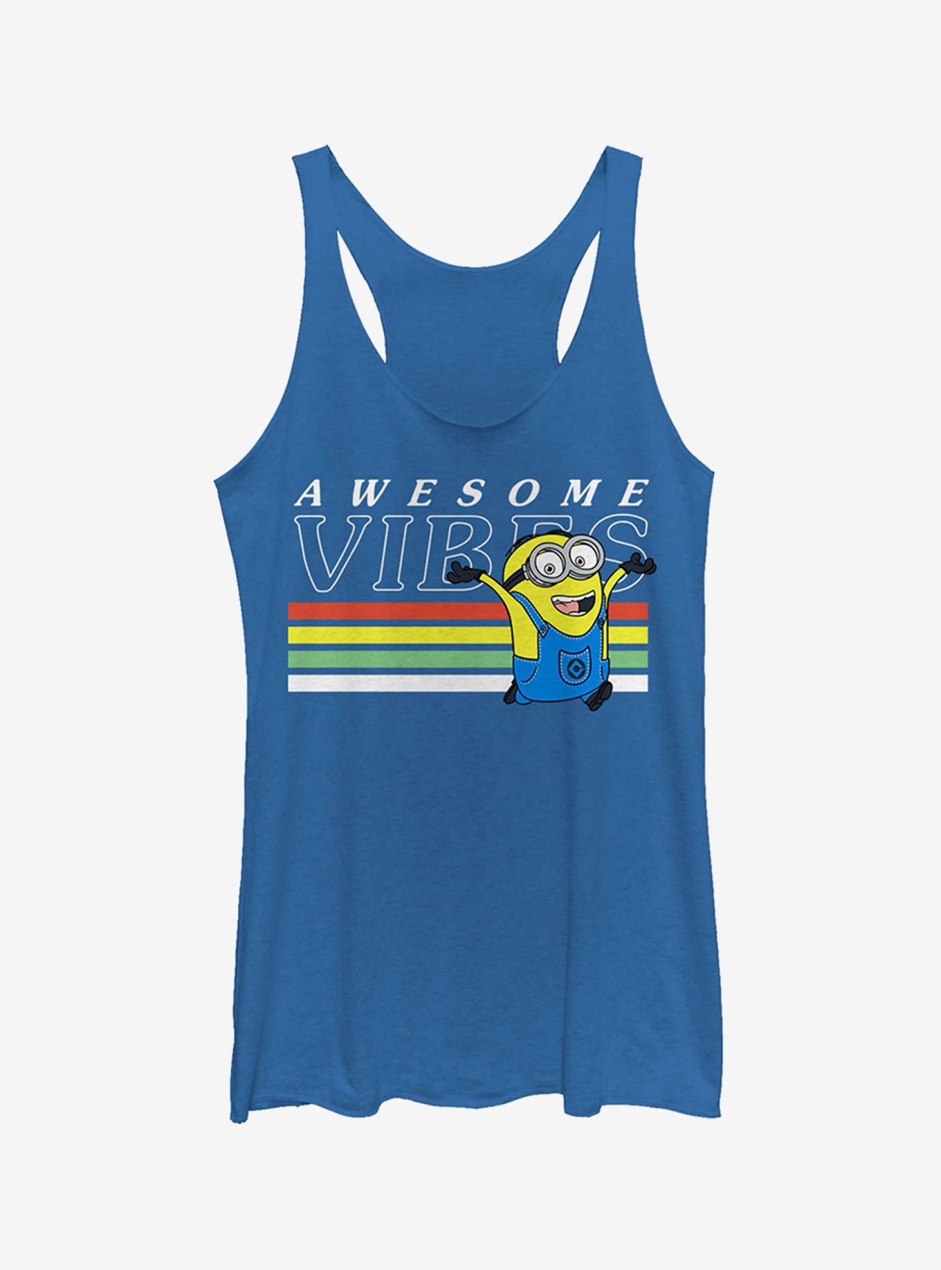 Minion Rainbow Vibes Girls Tank Top, ROY HTR, hi-res