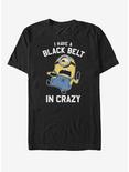 Minion Black Belt in Crazy T-Shirt, BLACK, hi-res