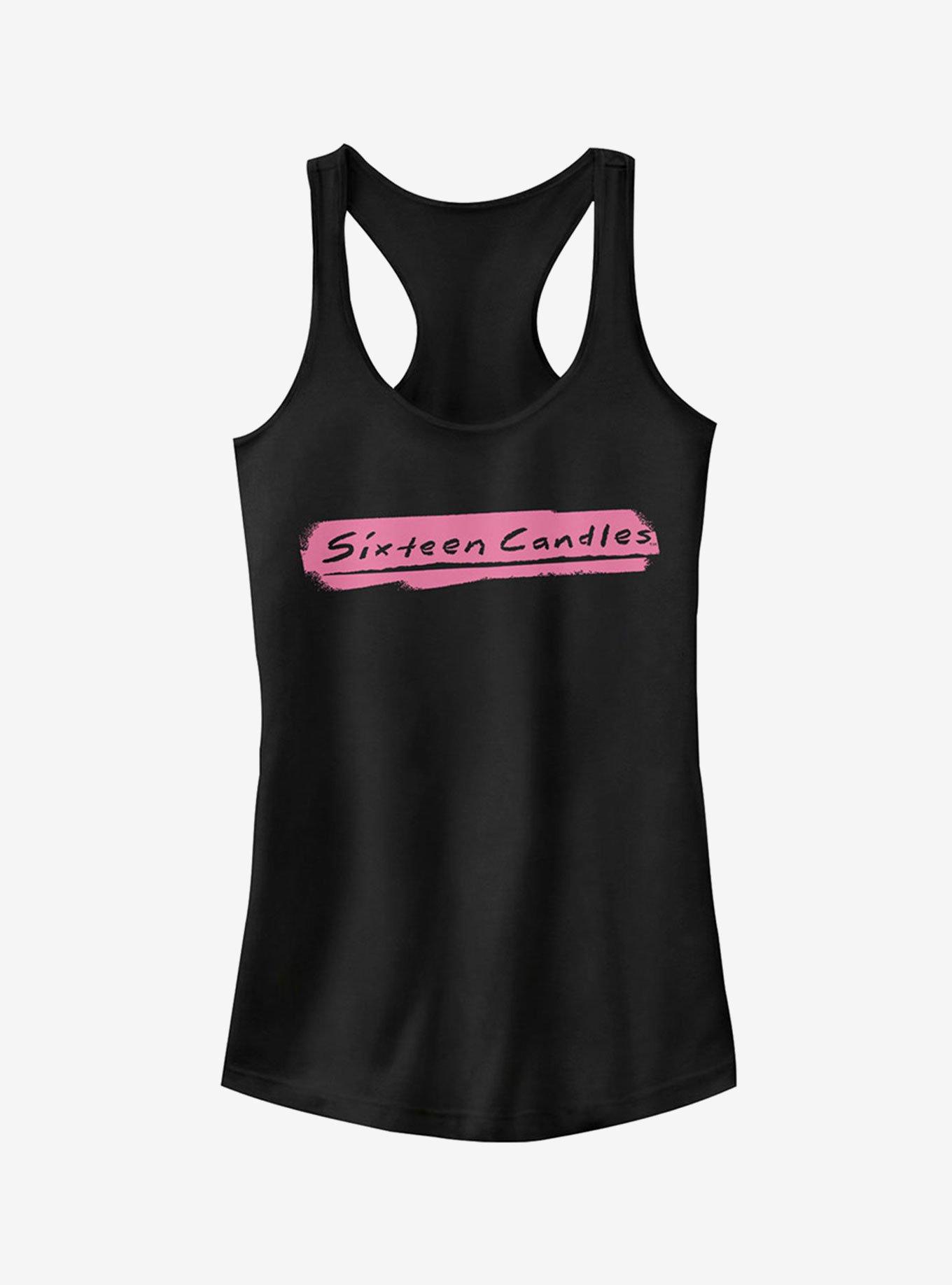 Sixteen Candles Paint Stripe Logo Girls Tank Top, BLACK, hi-res