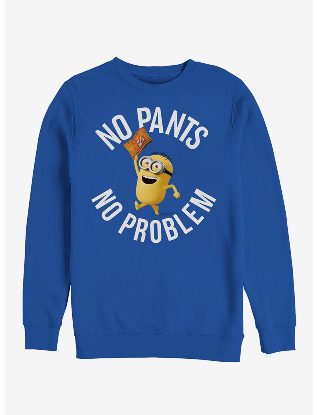Minion No Pants Party Sweatshirt, ROYAL, hi-res