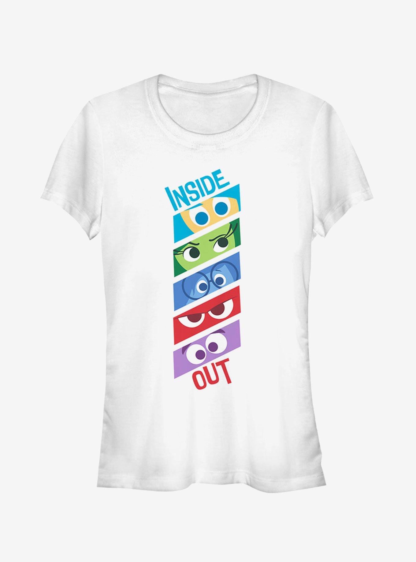 Disney Pixar Inside Out Emotion Eyes Girls T-Shirt, WHITE, hi-res