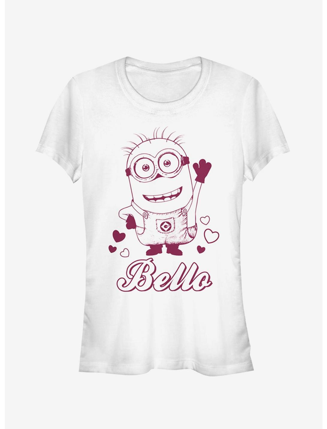 Minion Hello Bello Girls T-Shirt, WHITE, hi-res