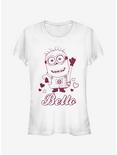 Minion Hello Bello Girls T-Shirt, WHITE, hi-res