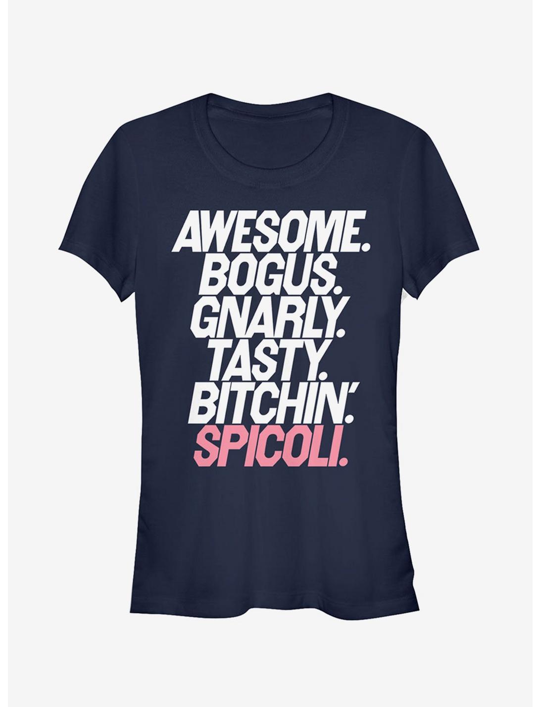 Fast Times at Ridgemont High Spicoli Slang Girls T-Shirt, NAVY, hi-res