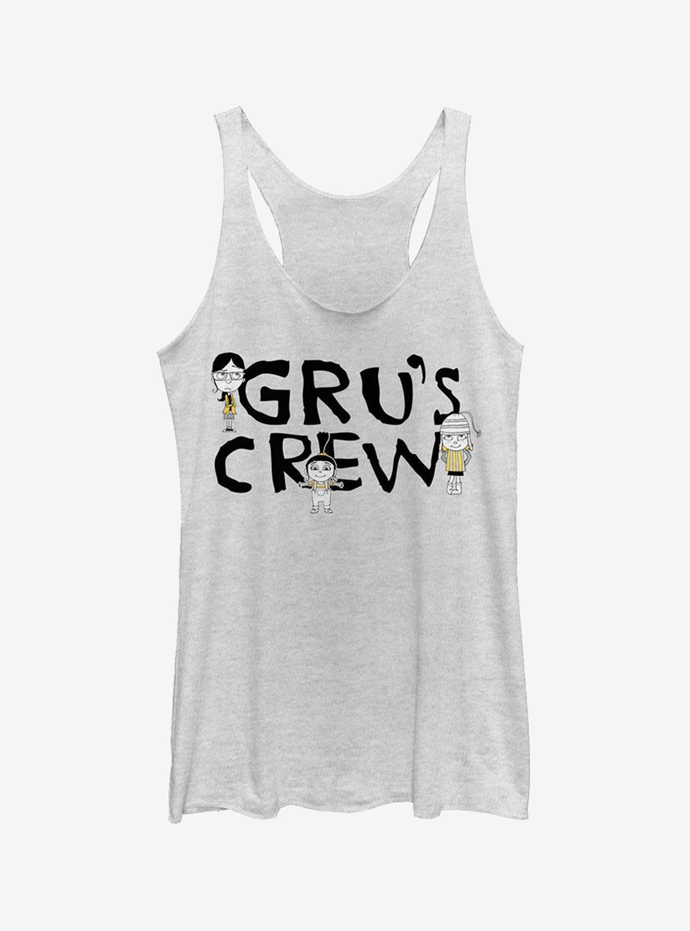 Minion Gru's Crew Girls Tank Top, WHITE HTR, hi-res